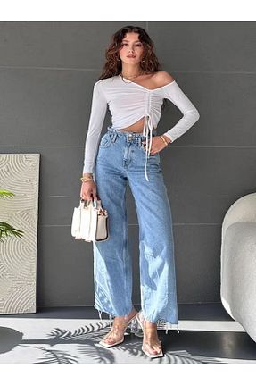 بلوز سفید زنانه ساده SOPHİA STAR - کد 860353977