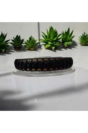 دستبند استیل (فولاد) مشکی مردانه Öze Aksesuar - کد 860357947