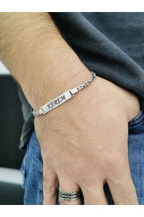دستبند نقره سفید زنانه 925 عیار vogutima jewelery&silver by timuçin mavili - کد 648985565