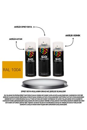 رنگ اسپری طلائی sıocolors - کد 860460347