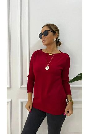 بلوز قرمز زنانه ساده citycenterfashion - کد 860217664