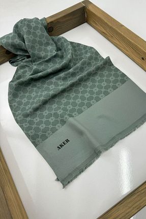 شال سبز زنانه پلی استر Aker - کد 860229866