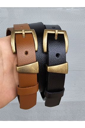 کمربند مشکی زنانه چرم خالص Kemerix - کد 860421011