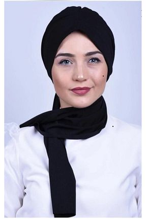 روسری مشکی پنبه پلی استر Moda Asse - کد 860460669