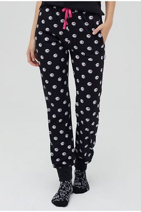 شلوار کرمگن مشکی زنانه رگولار Hello Kitty - کد 860538807