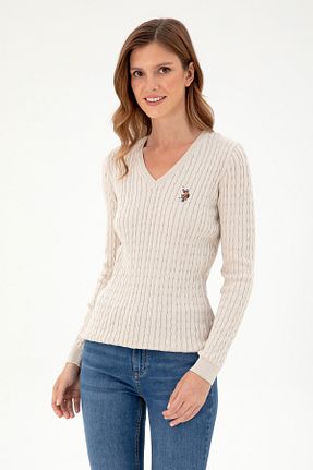 پلیور مشکی زنانه ساده U.S. Polo Assn. - کد 860683629