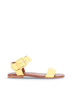 صندل زرد زنانه پاشنه تخت Bueno Shoes - کد 107167848