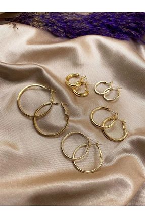 گوشواره جواهر طلائی کلیپس دار Eylülün Takısı - کد 775140357