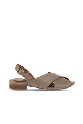 صندل طوسی زنانه پاشنه تخت Bueno Shoes - کد 816050561