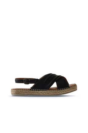 صندل مشکی زنانه پاشنه تخت Bueno Shoes - کد 350365337