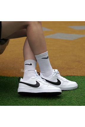 کفش اسنیکر سفید زنانه بند دار Nike - کد 860941712
