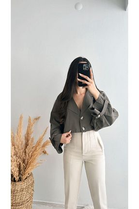 ترنچکت قهوه ای زنانه پلی استر Sedaunlu - کد 860579024