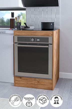 کابینت های آماده آشپزخانه قهوه ای Suntalam Bofigo - کد 855771850