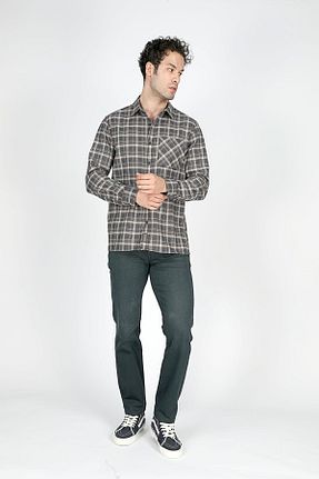 پیراهن طوسی مردانه رگولار Lee Cooper - کد 860624717