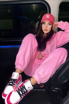 کلاه صورتی زنانه پنبه ای Ritagarcia - کد 718212348