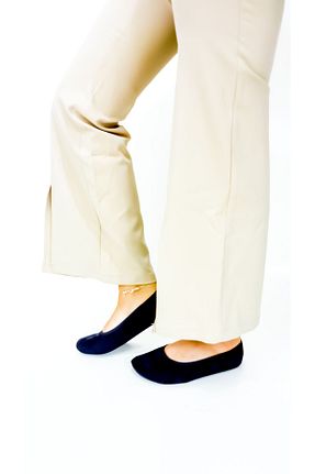 پاپوش مشکی زنانه پارچه ای CEYDA SHOES - کد 860675320