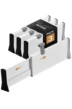 نظم دهنده کمد سفید پلاستیک MİLANO HOME - کد 849656192