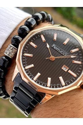 ساعت مچی مشکی مردانه 41-46 میلی متر Ferrucci - کد 860815858