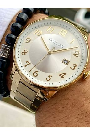 ساعت مچی طلائی مردانه 41-46 میلی متر Ferrucci - کد 860817560
