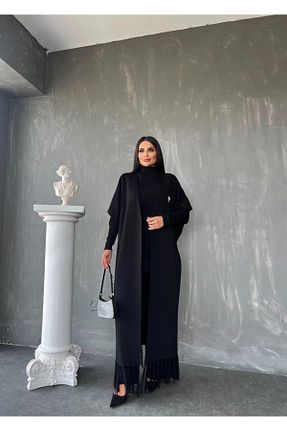 ست بالاتنه و پائین تنه مشکی زنانه تریکو MAY MARA - کد 860524280