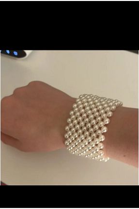 دستبند مروارید بژ مروارید آب شیرین SmY Bag - کد 860638627