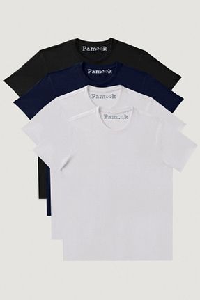 تیشرت مشکی مردانه رگولار Pamook - کد 807544447