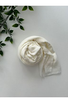 شال سفید زنانه پنبه ای Fureya - کد 860606908