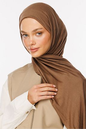 شال قهوه ای زنانه پنبه ای Mooncorn - کد 860663082