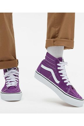 کفش اسنیکر بنفش زنانه بند دار Vans - کد 860675343