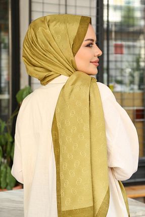 شال سبز زنانه Hint İpek - کد 860685401
