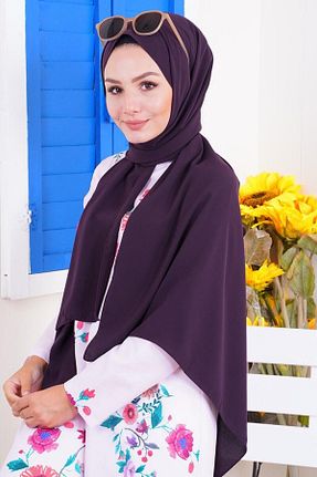 شال بنفش زنانه Medine İpeği Bytoktay - کد 860685623