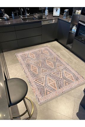 فرش بژ قابل شستشو Rugs Modern Halı - کد 860701982