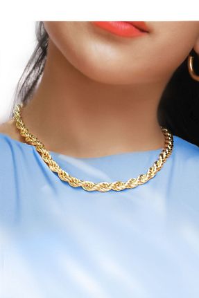 گردنبند جواهر طلائی زنانه روکش طلا Julesta - کد 816135442
