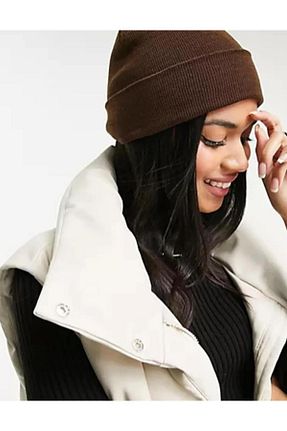 کلاه پشمی قهوه ای زنانه اکریلیک Wearflawless - کد 860801333