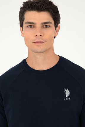 سوئیشرت سرمه ای مردانه ساده U.S. Polo Assn. - کد 860728587
