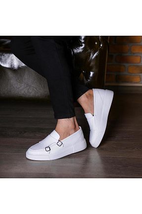 کفش کژوال سفید مردانه چرم خالص ByItallanoshoes - کد 767634361