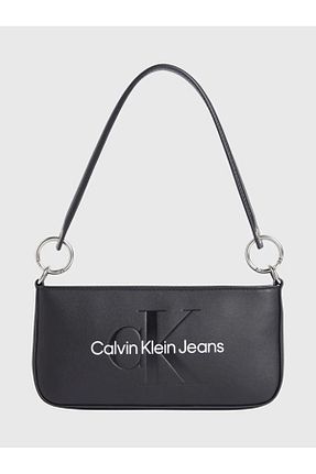 کیف دوشی مشکی زنانه چرم مصنوعی Calvin Klein - کد 835880608