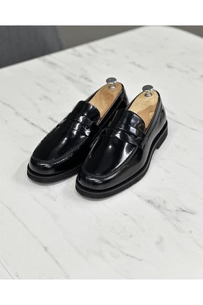 کفش کژوال مشکی مردانه چرم خالص ByItallanoshoes - کد 769858157