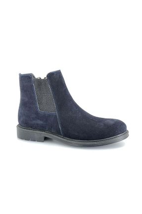 بوت / نیم بوت سرمه ای مردانه چرم خالص Kids Club Shoes - کد 807861103