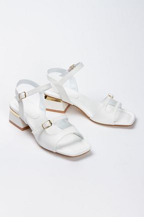 کفش پاشنه بلند کلاسیک سفید زنانه چرم مصنوعی elvinshoes - کد 841122754