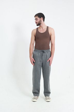 شلوار کرمگن طوسی مردانه رگولار TKT - کد 860592023