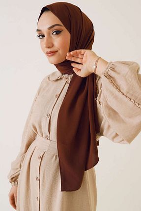 شال قهوه ای زنانه Medine İpeği Bytoktay - کد 860685582