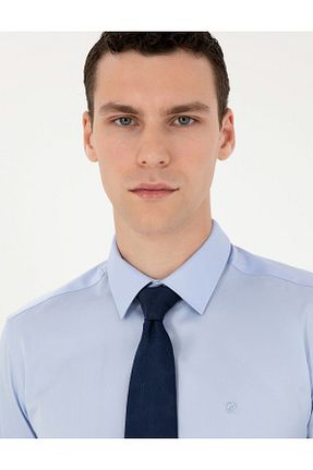 پیراهن آبی مردانه اسلیم فیت Pierre Cardin - کد 860749351