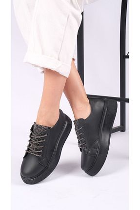 کفش اسنیکر مشکی زنانه بند دار romex - کد 854535284