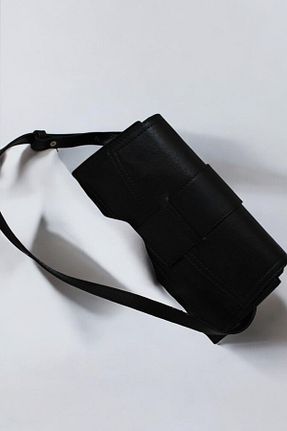 کیف دوشی مشکی زنانه چرم مصنوعی Luniva - کد 860781495
