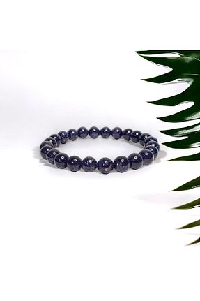 دستبند جواهر سرمه ای زنانه سنگ طبیعی Padore Accessory - کد 860810212