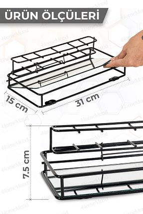 جای مسواک مشکی فلزی HOME MOOD - کد 860821862