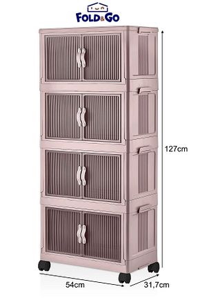 کابینت چند منظوره صورتی پلاستیک Dükkanönü - کد 851978648