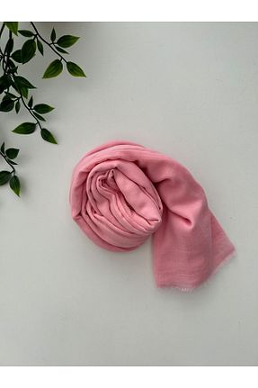 شال صورتی زنانه پنبه ای Fureya - کد 860623480