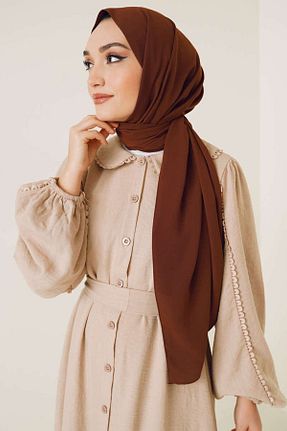 شال قهوه ای زنانه Medine İpeği Bytoktay - کد 860685582